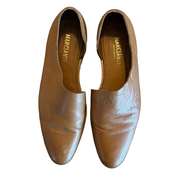 Marciante & Co EUC The Marie Leather Flat Cognac Brown Handmade Shoe Size 9 - Picture 5 of 10
